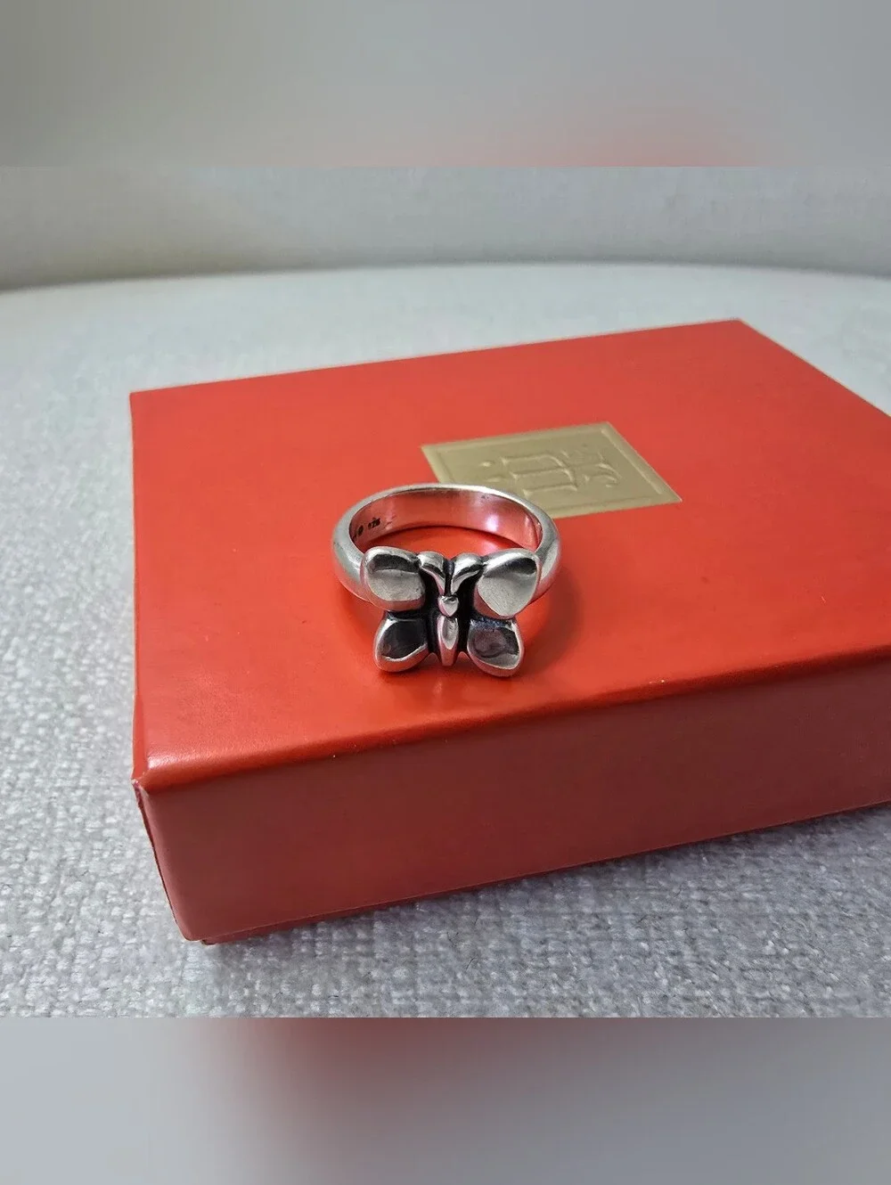 Retired James Avery Sterling Silver Butterfly Ring